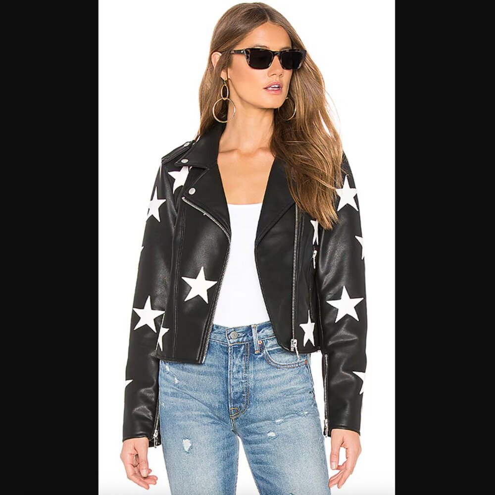 Blank NYC Star Pleather Jacket